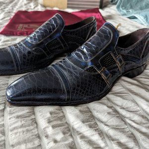 Jo Ghost Men's Italian Leather Loafers Dress Shoes Size 10.5 / 43